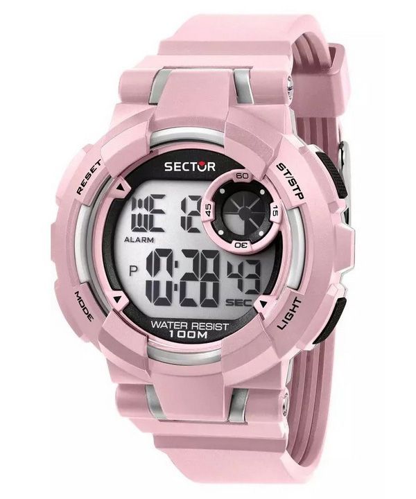 Sector Ex-36 Digital Pink Polyurethan Strap Black Dial Quartz R3251283004 100M Damenuhr