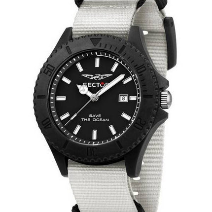 Sector Save The Ocean Black Sunray Dial Quarz R3251539003 Herrenuhr