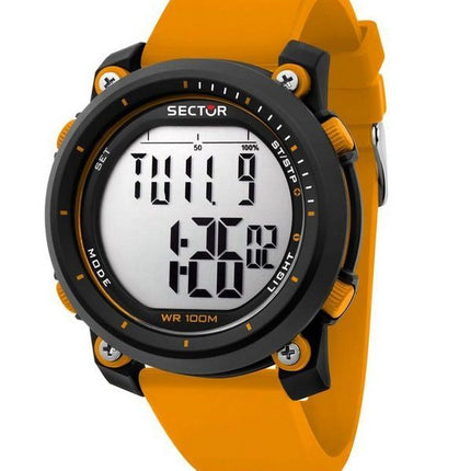 Sector EX-38 Digital Orange Kunststoffarmband Quarz R3251546001 100M Herrenuhr