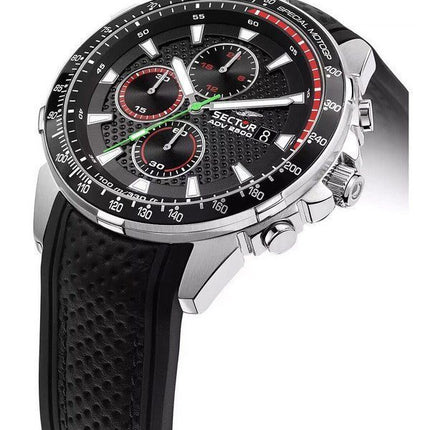 Sector ADV2500 Special MotoGP Chronograph, schwarzes Zifferblatt, Quarz, R3271643003, 100 m, Herrenuhr