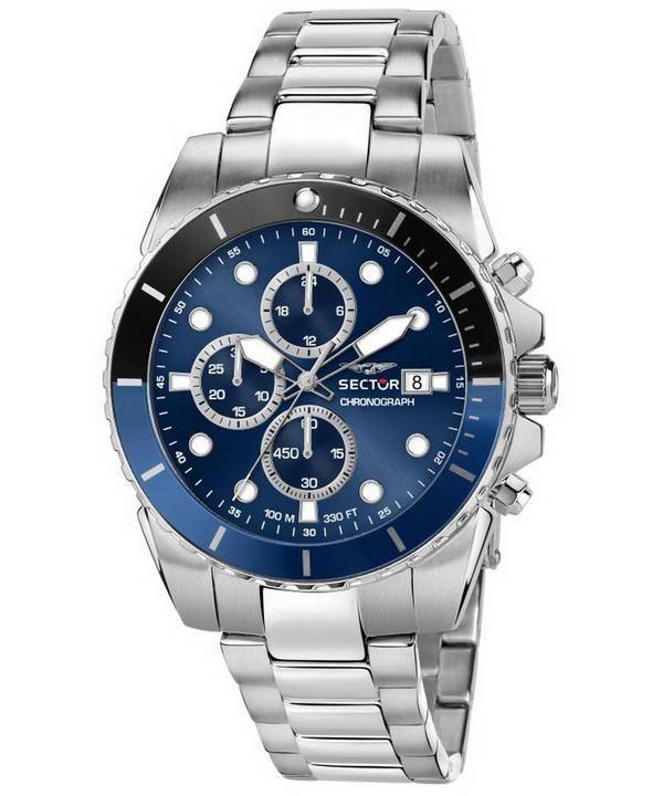 Sector 450 Chronograph Blue Sunray Dial Edelstahl Quarz R3273776003 100M Herrenuhr