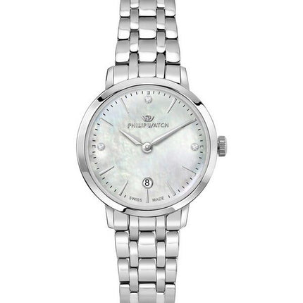 Philip Watch Audrey Crystal Accents Perlmuttzifferblatt Quarz R8253150512 Damenuhr