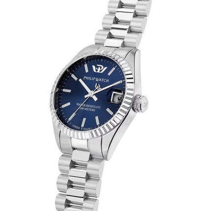 Philip Watch Caribe Urban Edelstahl blaues Sunray-Zifferblatt Quarz R8253597590 100M Damenuhr