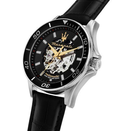 Maserati Sfida 2024 Year Of The Dragon Limited Edition schwarzes Skelett-Zifferblatt Automatik R8821140003 100M Herrenuhr