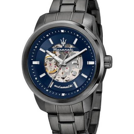 Maserati Successo Blue Skeleton Dial Automatic R8823121001 Herrenuhr