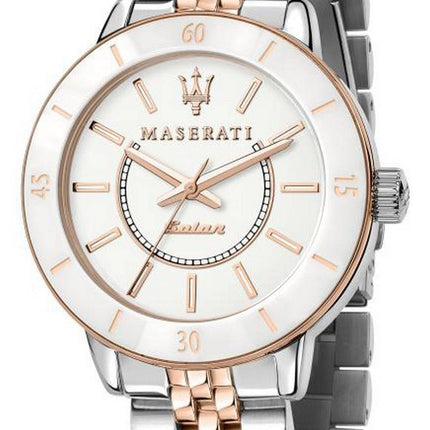 Maserati Stile Open Heart Schwarzes Zifferblatt Edelstahl Automatik R8823142002 100M Herrenuhr