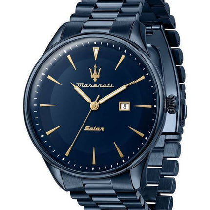 Maserati Tradizione Solar Blue Dial Quartz R8853146003 100M Herrenuhr