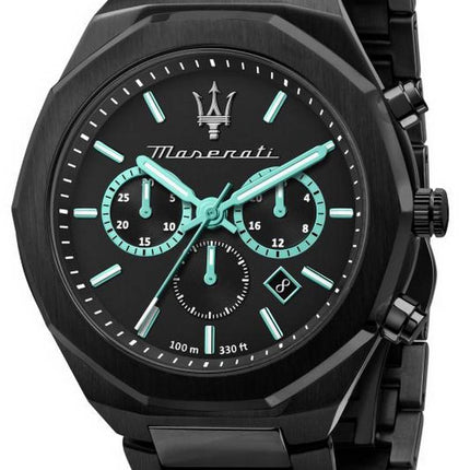 Maserati Successo Chronograph GrÃ¼nes Zifferblatt Edelstahl Quarz R8873621017 Herrenuhr