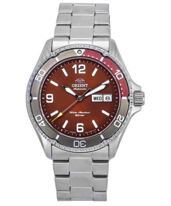 Orient Sports Kamasu Mako III Edelstahl rotes Zifferblatt automatische Taucheruhr RA-AA0820R19B RA-AA0820R39B 200M Herrenuhr