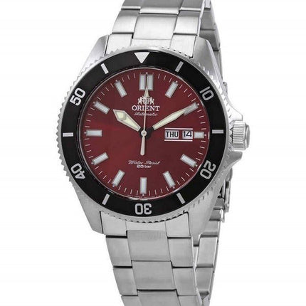 Orient Red Dial Edelstahl Automatik RA-AA0915R19B 200M Herrenuhr