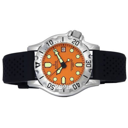 Ratio FreeDiver Professional Sapphire Orange Dial Automatisch RTF011 500M Herrenuhr