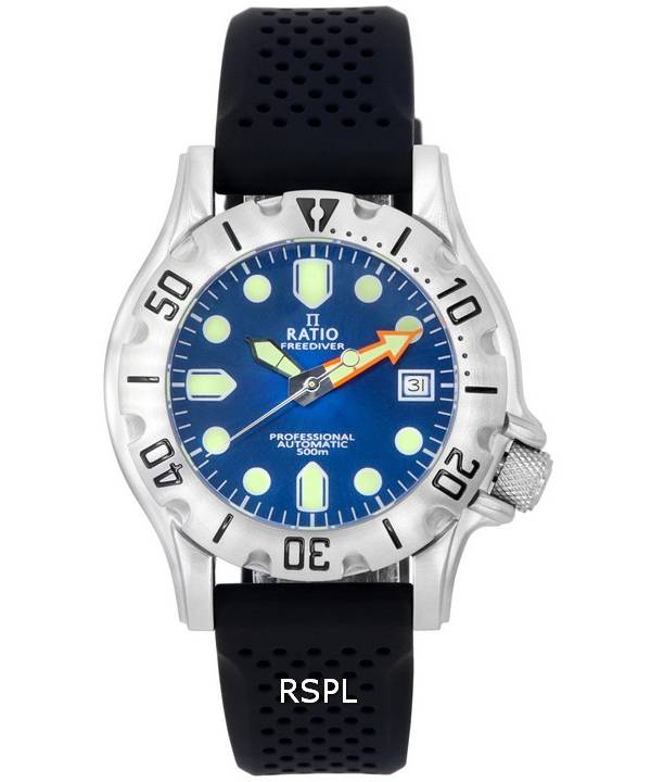 Ratio FreeDiver Professional Sapphire Blue Sunray Dial Automatic RTF013 500M Herrenuhr