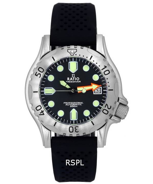 Ratio FreeDiver Professional Sapphire Black Dial Automatisch RTF015 500M Herrenuhr