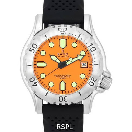 Ratio FreeDiver Professional Sapphire Orange Dial Automatisch RTF017 500M Herrenuhr