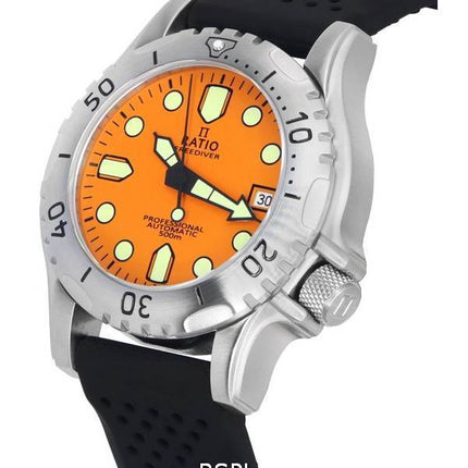 Ratio FreeDiver Professional Sapphire Orange Dial Automatisch RTF017 500M Herrenuhr