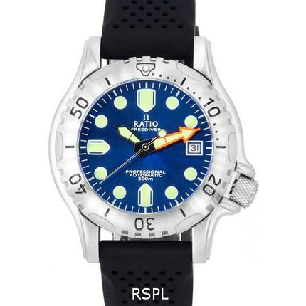 Ratio FreeDiver Professional Sapphire Blue Sunray Dial Automatisch RTF019 500M Herrenuhr