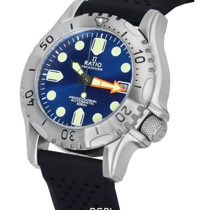 Ratio FreeDiver Professional Sapphire Blue Sunray Dial Automatisch RTF019 500M Herrenuhr