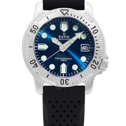 Ratio FreeDiver Professional Sapphire Blue Sunray Dial Quarz RTF023 200M Herrenuhr