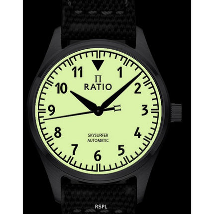 Ratio Skysurfer Pilot Full Luminous Dial Nylon Automatic RTS307 200M Herrenuhr