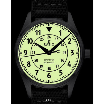 Ratio Skysurfer Pilot Full Luminous Dial Nylon Automatic RTS316 200M Herrenuhr