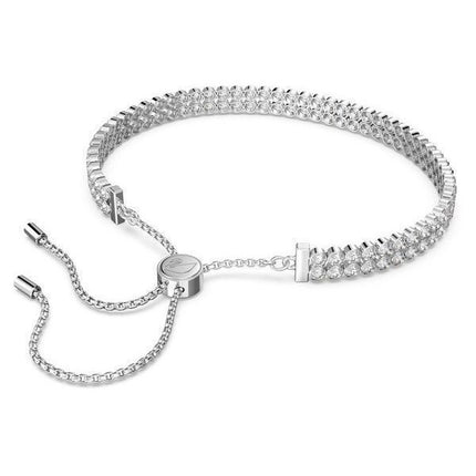 Swarovski Matrix Tennisarmband mit klaren Kristallen und Rhodiumbeschichtung 5221397 für Damen