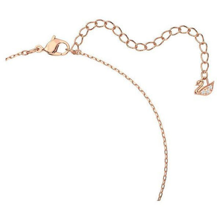 Swarovski Dextera Halskette mit verschlungenen Kreisen und klarem Kristall in Roségold-Ton 5414999 für Damen