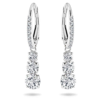 Swarovski Stilla Attract Creolen mit Rhodinierung und Zirkonia 5416155 für Damen