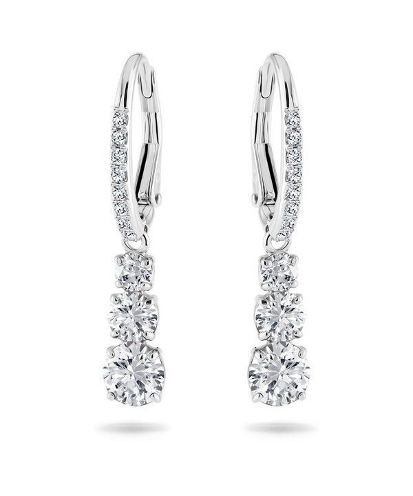 Swarovski Stilla Attract Creolen mit Rhodinierung und Zirkonia 5416155 für Damen