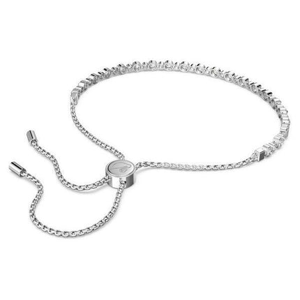 Swarovski Matrix Tennisarmband mit klaren Kristallen und Rhodiumbeschichtung 5465384 für Damen