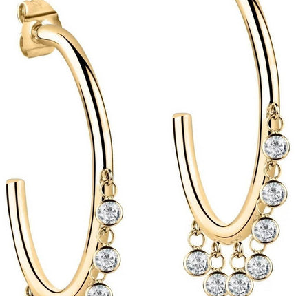 Morellato Cerchi Gold Tone Stainless Steel SAKM55 Womens Earring