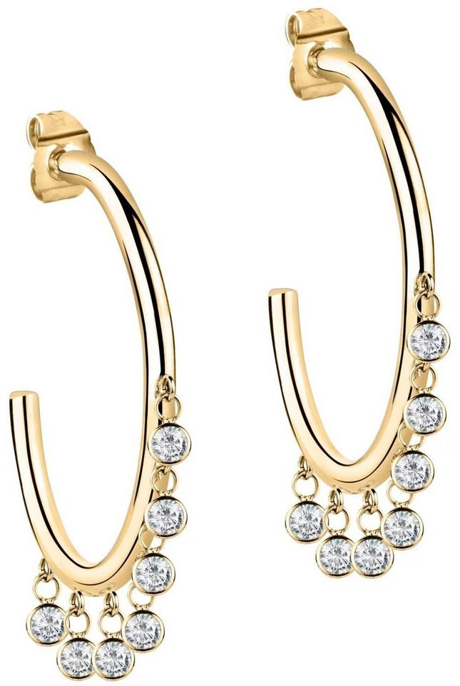 Morellato Cerchi Gold Tone Stainless Steel SAKM55 Womens Earring