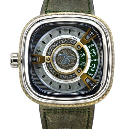 Sevenfriday M-Serie NFC-fähiges Lederarmband braunes Zifferblatt Automatik M2/05 SF-M2-05 Herrenuhr