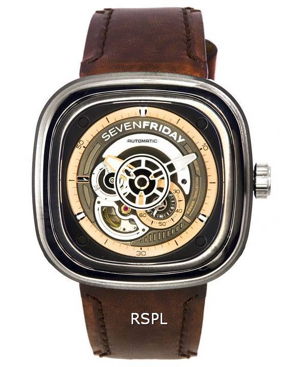 Sevenfriday P-Serie Automatik Gangreserve P2C/01 SF-P2C-01 Herrenuhr