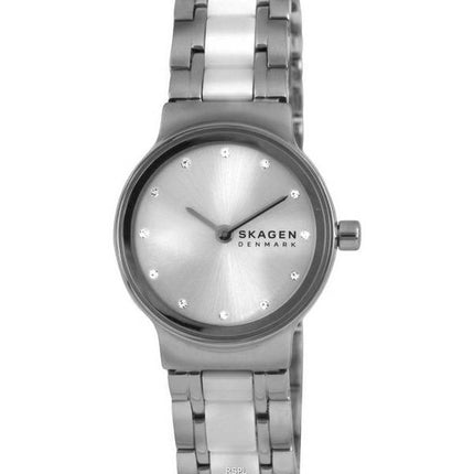 Skagen Freja Lille Edelstahl weißes Zifferblatt Quarz SKW3010 Damenuhr