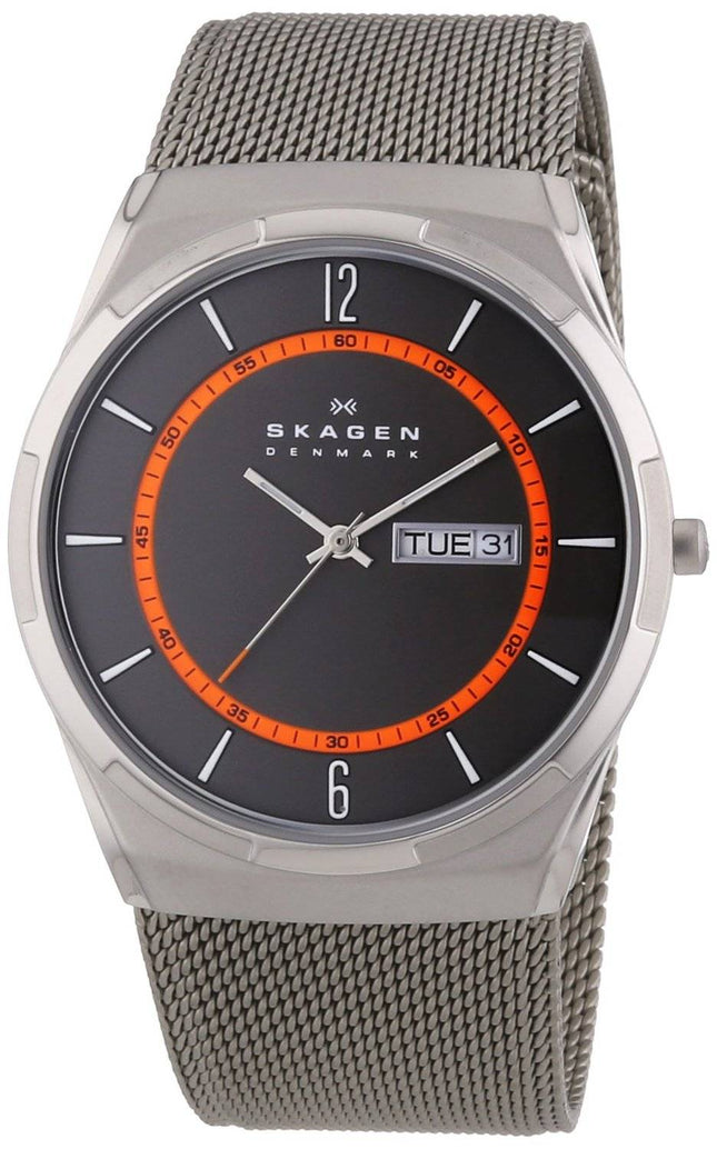 Skagen Melbye Titangehäuse mit Mesh Band SKW6007 Herrenuhr