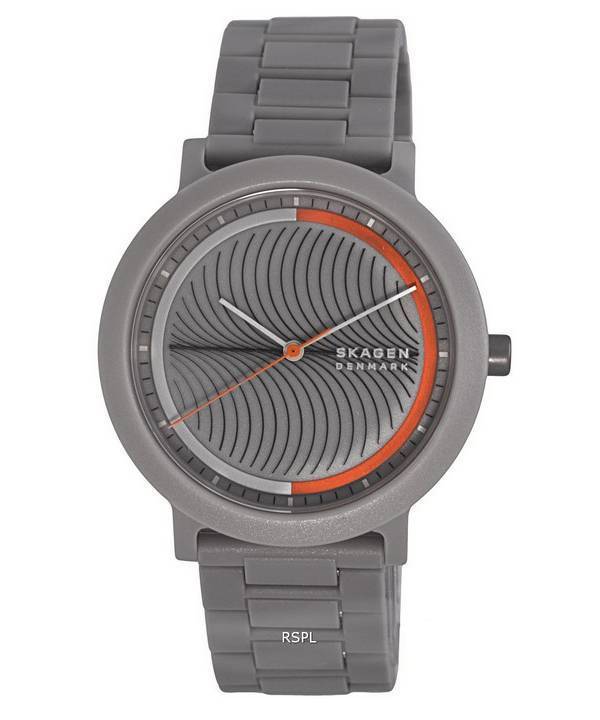 Skagen Aaren Tide Ocean Material graues Zifferblatt Quarz SKW6772 Herrenuhr