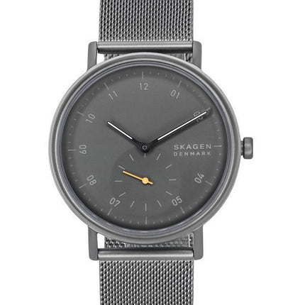 Skagen Kuppel Edelstahl graues Zifferblatt Quarz SKW6891 Herrenuhr