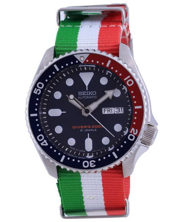 Seiko Automatic Diver's Polyester Japan Made SKX009J1-var-NATO23 200M Herrenuhr