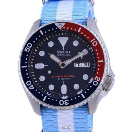 Seiko Automatic Diver's Polyester Japan Made SKX009J1-var-NATO24 200M Herrenuhr