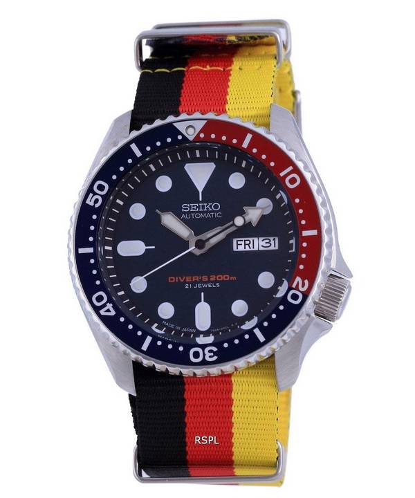 Seiko Automatic Diver's Polyester Japan Made SKX009J1-var-NATO26 200M Herrenuhr