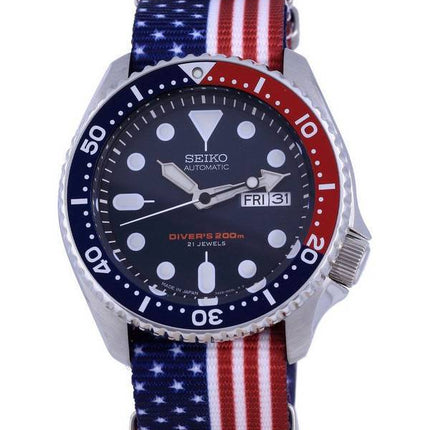 Seiko Automatic Diver's Polyester Japan Made SKX009J1-var-NATO27 200M Herrenuhr