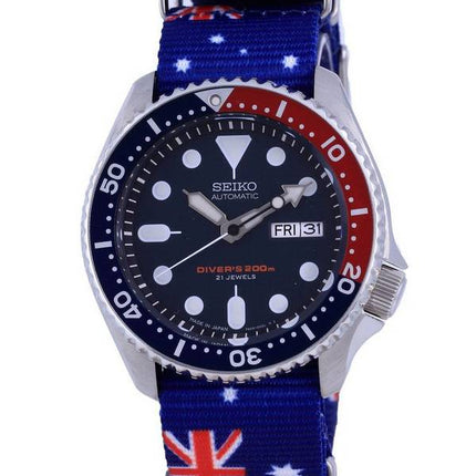 Seiko Automatic Diver's Polyester Japan Made SKX009J1-var-NATO30 200M Herrenuhr