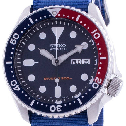 Seiko Automatic Diver's Deep Blue SKX009K1-var-NATO8 200M Herrenuhr