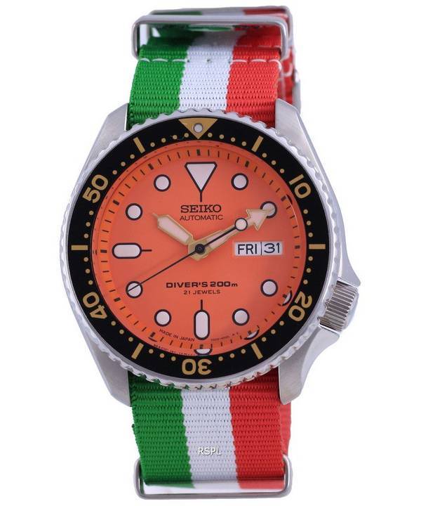 Seiko Automatic Diver's Japan Made Polyester SKX011J1-var-NATO23 200M Herrenuhr