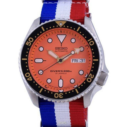 Seiko Automatic Diver's Japan Made Polyester SKX011J1-var-NATO25 200M Herrenuhr