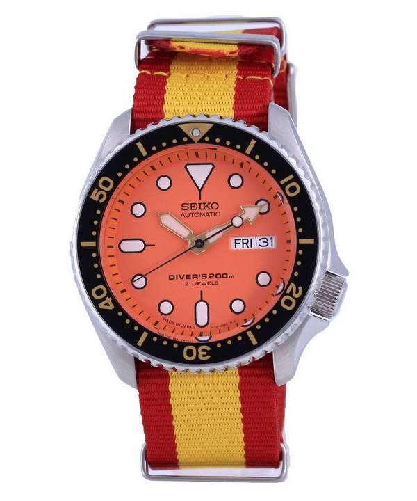 Seiko Automatic Diver's Japan Made Polyester SKX011J1-var-NATO29 200M Herrenuhr