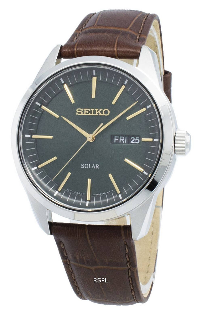 Seiko Conceptual SNE529P SNE529P1 SNE529 Analog Solar Herrenuhr