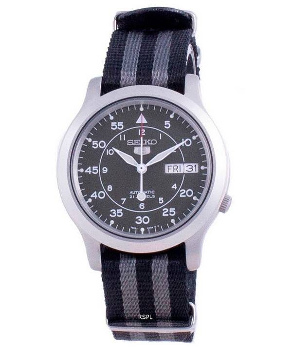 Seiko 5 Military SNK805K2-var-NATO16 Automatische Nylonarmband Herrenuhr