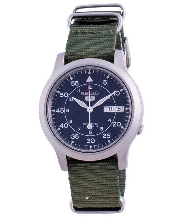 Seiko 5 Military SNK807K2-var-NATO12 Automatisches Nylonarmband Herrenuhr