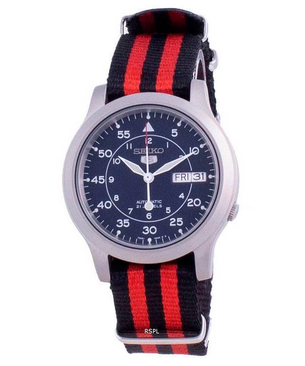 Seiko 5 Military SNK807K2-var-NATO15 Herrenuhr mit automatischem Nylonarmband